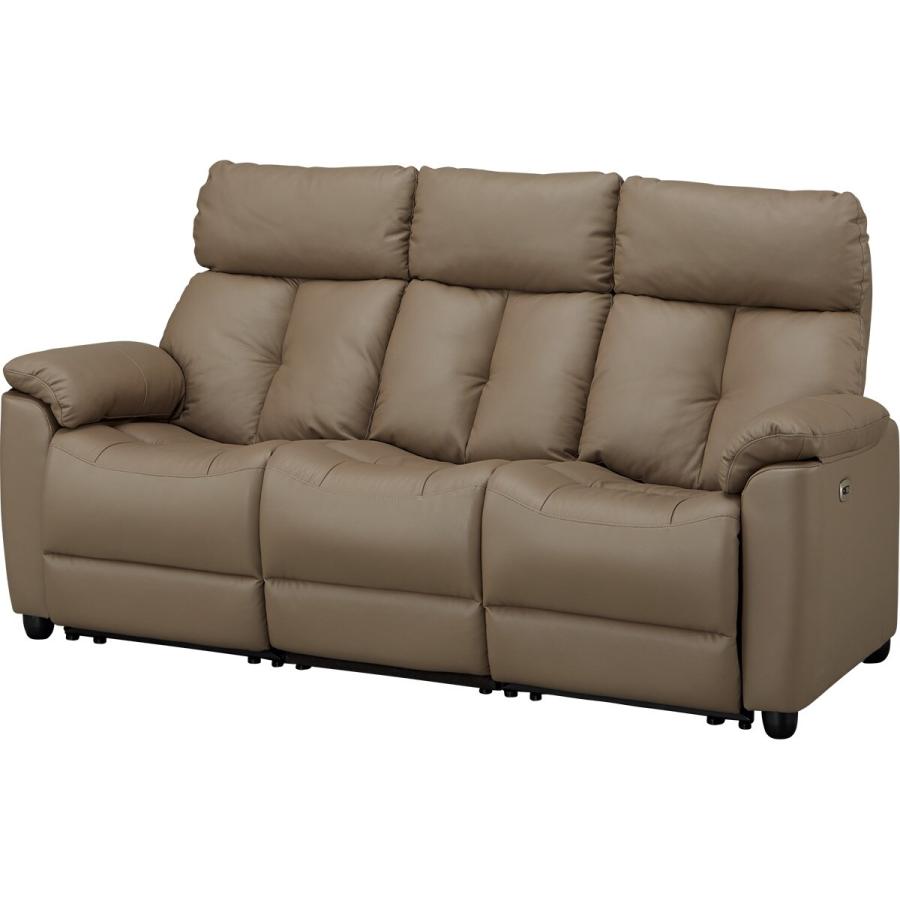 ニトリ（NITORI） 3人掛けテーブル付き電動リクライニングソファ(LE08