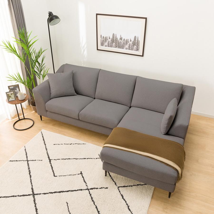 ニトリ 布張りカウチソファ(座面ロータイプ) Nポケット A1N ミドルグレー ニトリ 布張りカウチソファ(座面ロータイプ) Nポケット A1N