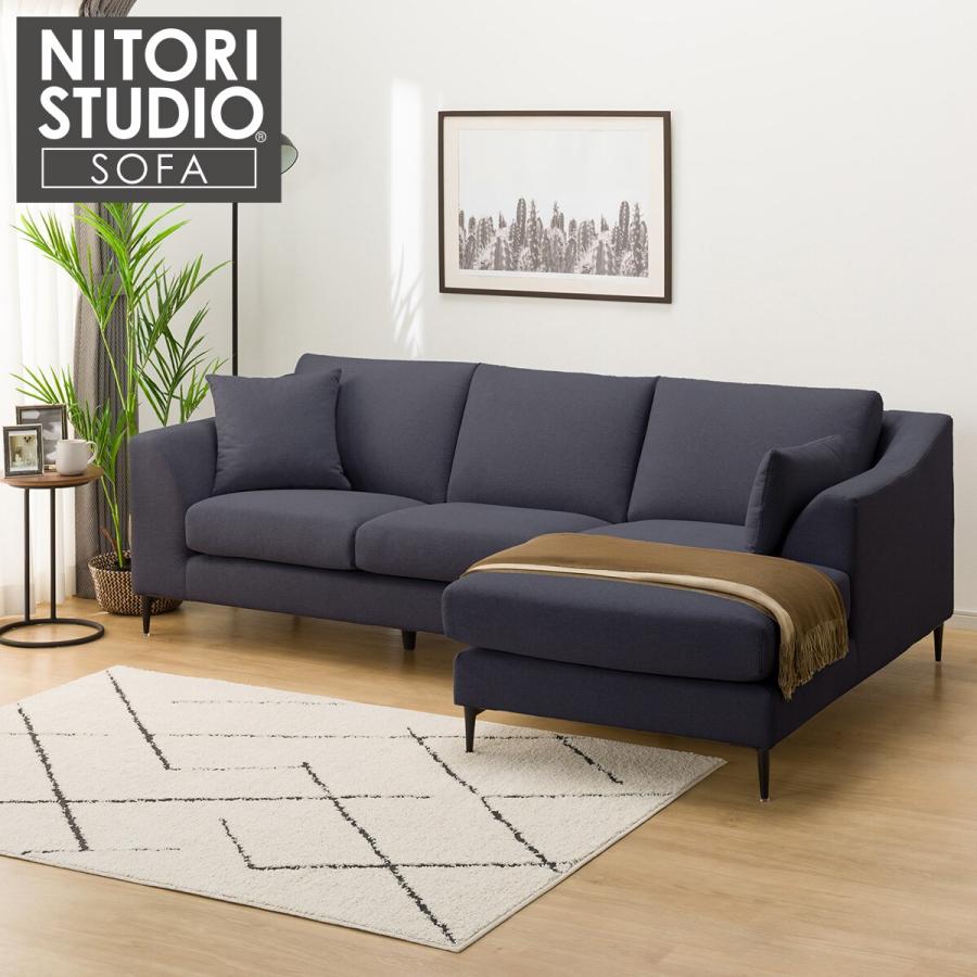 ニトリ（NITORI） カウチソファ 布張りタイプ (Nポケット BS15 左