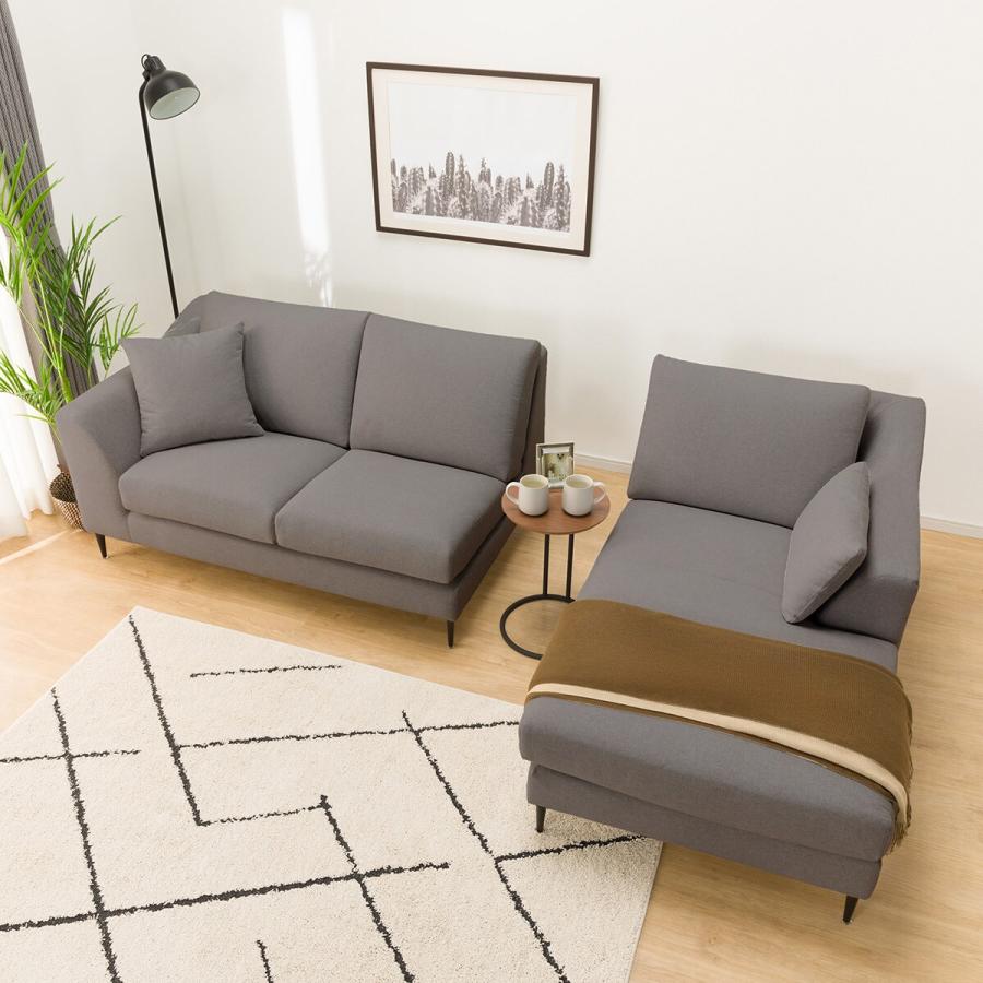ニトリ 布張りカウチソファ(Nポケット BS15 LC Nシールド-MGY ニトリ 布張りカウチソファ(Nポケット BS15 LC Nシールド-MGY