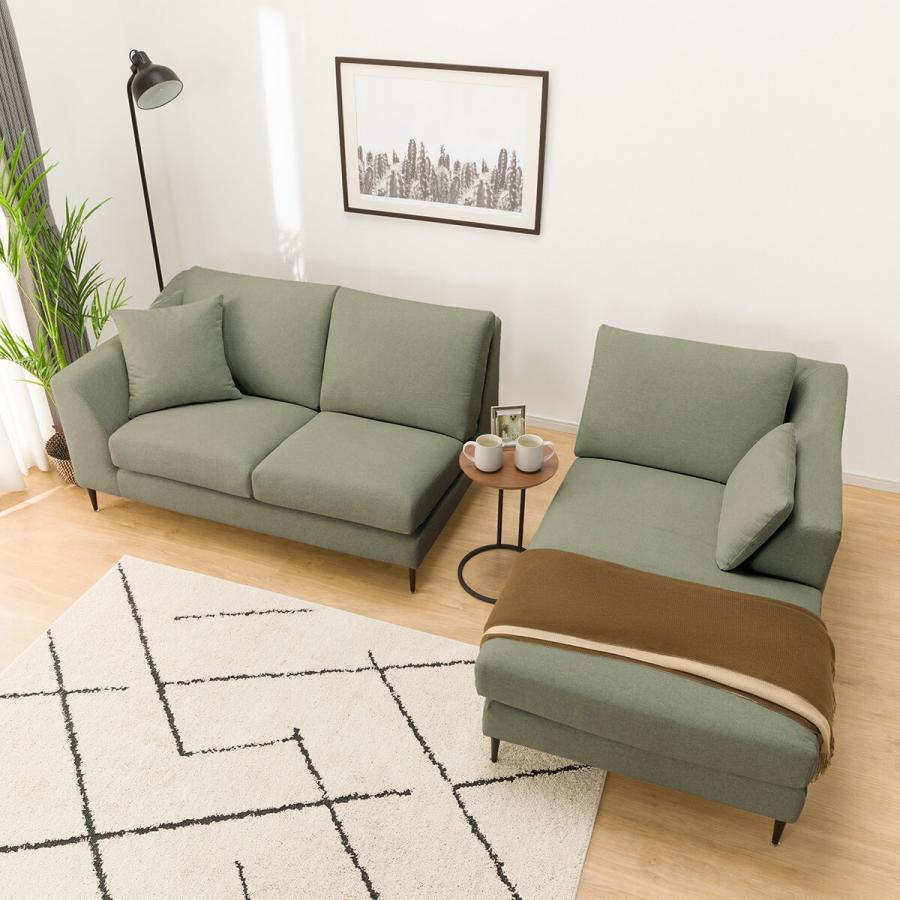 ニトリ 布張りカウチソファ(Nポケット BS15 LC Nシールド-YGR ニトリ 布張りカウチソファ(Nポケット BS15 LC Nシールド-YGR