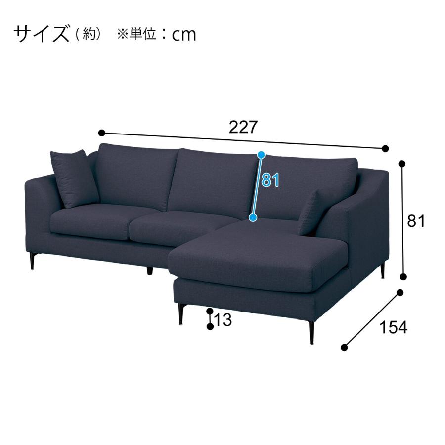 ニトリ 布張りカウチソファ(Nポケット BS15 LC Nシールド-DBL ニトリ 布張りカウチソファ(Nポケット BS15 LC Nシールド-DBL