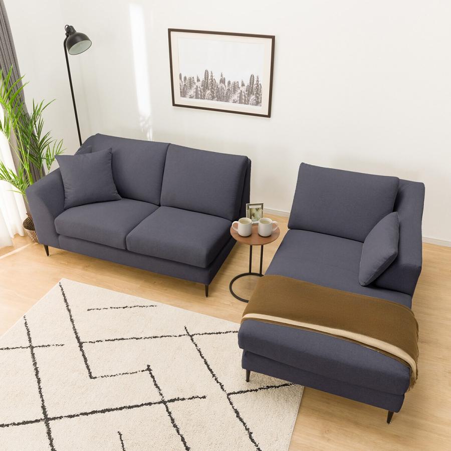 ニトリ（NITORI） 布張りカウチソファ(Nポケット BS15 LC Nシールド