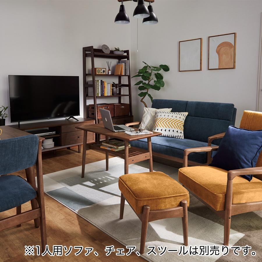 ニトリ（NITORI） 2人掛けソファ 布張りタイプ (IC01 R YGR/MBR