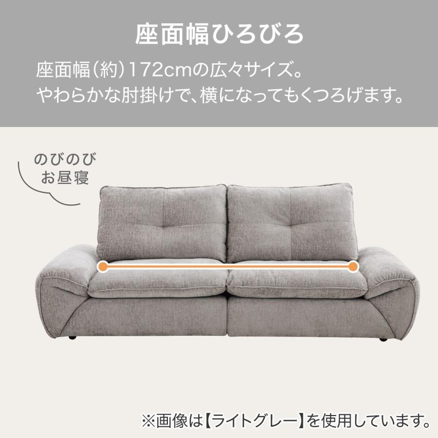 【SALE】ニトリ　3人掛けソファ 3人掛けソファ 布張りタイプ (サザーラ GY) | ニトリネット【公式