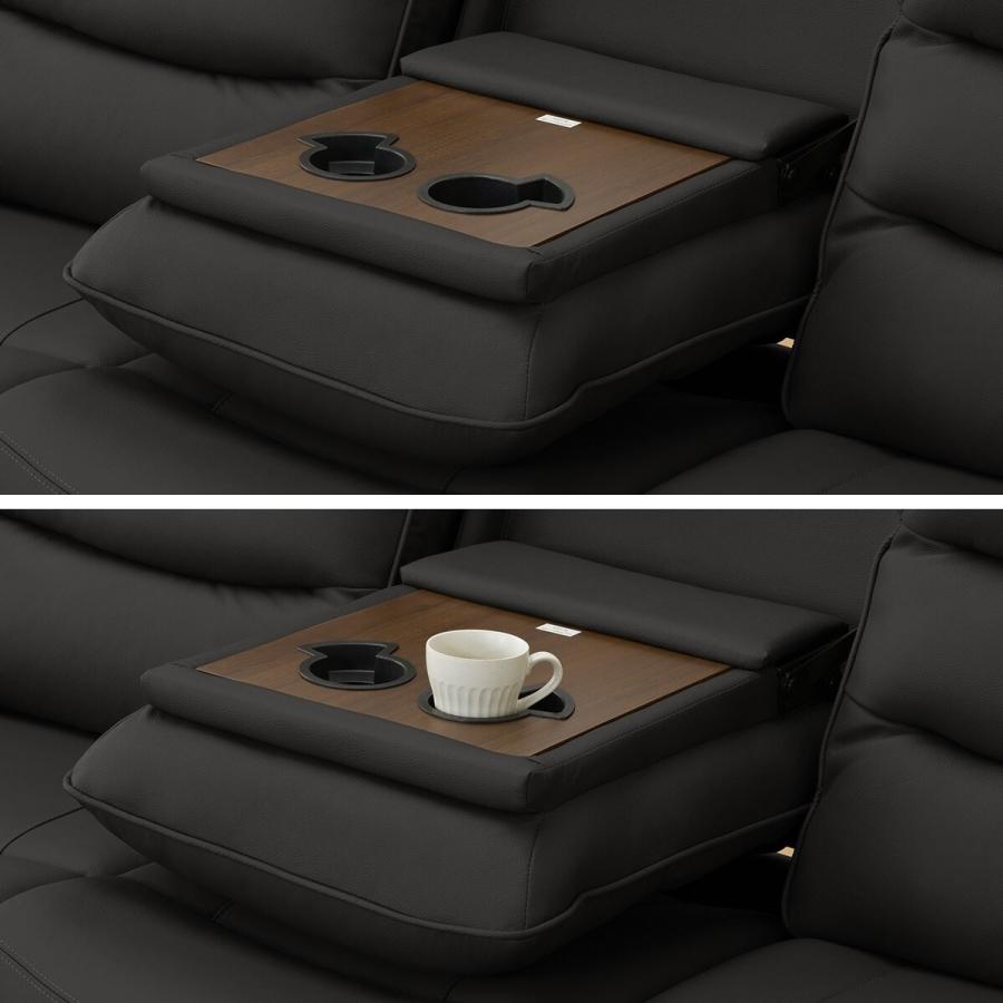 ニトリ 3人掛けテーブル付き電動リクライニングソファ(Nビリーバ