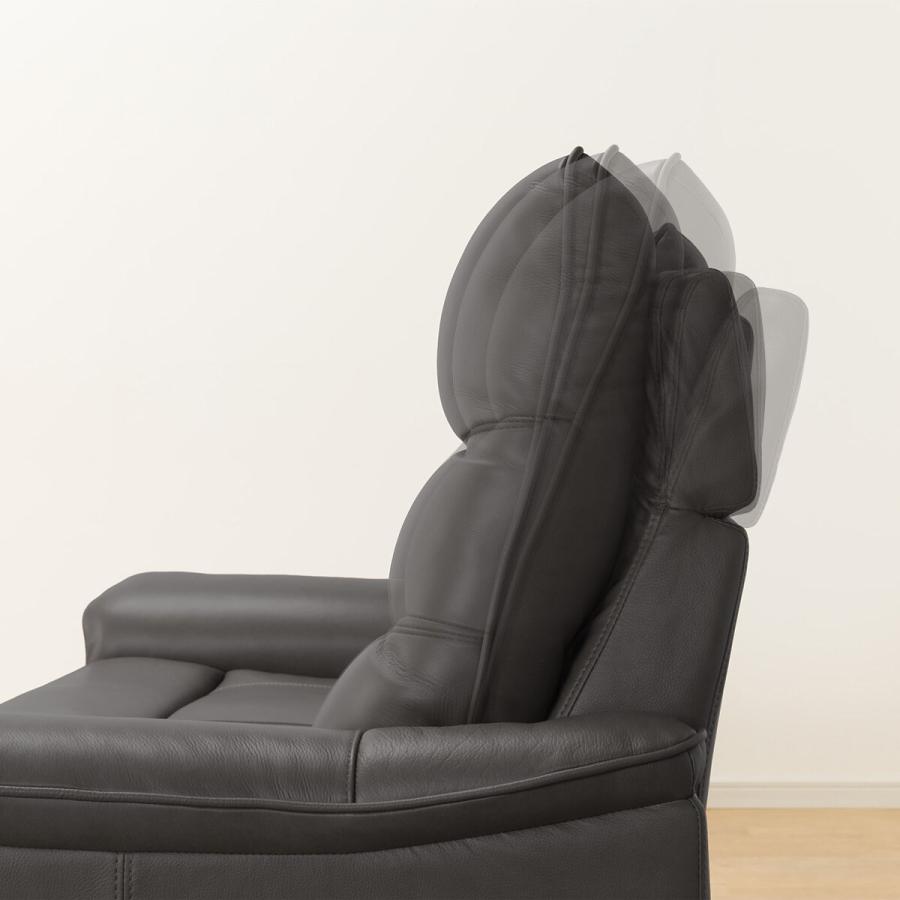 ニトリ　電動リクライニング　レザーソファ 　1人掛け 黒　Nビリーバ2　【一人】 ニトリ 1人用電動リクライニングソファ(Nビリーバ3 革 BK