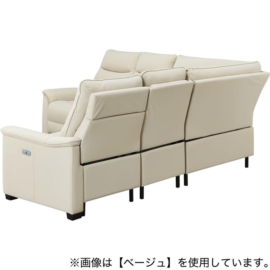 ニトリ 傷・汚れに強い合成皮革 コーナーソファ5点セット電動