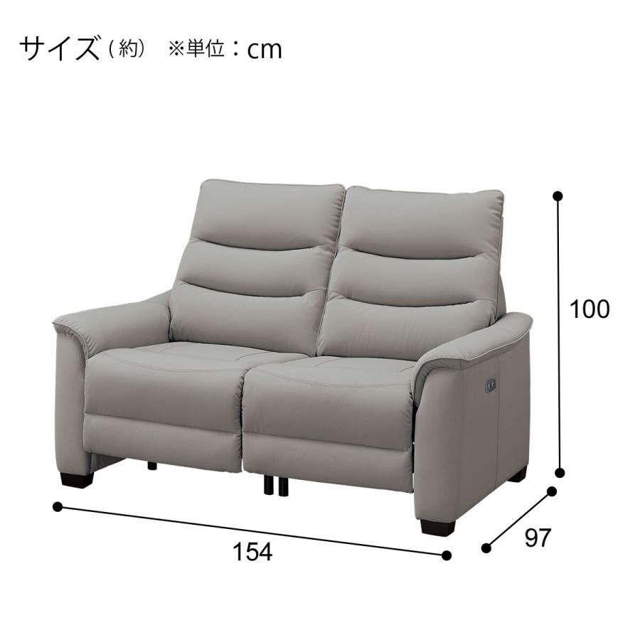 K&k 　ニトリ　電動リクライニングソファ 2人掛け　Nビリーバ　合成皮革 2人掛け電動リクライニングソファ(Nビリーバ3 厚革 BR) | ニトリ