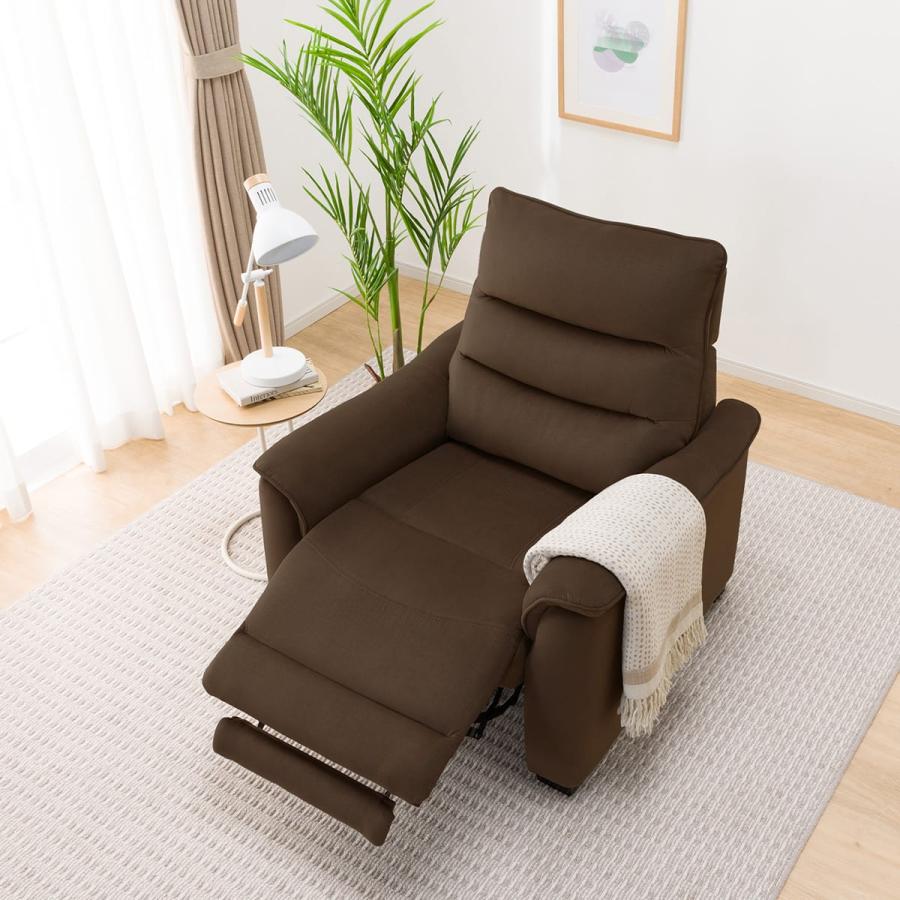 1人掛け電動リクライニングソファ 布張りタイプ(Nビリーバ3 マイクロF BR) ニトリ | ニトリ | 08