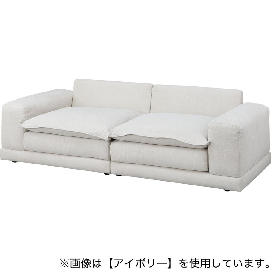 ニトリ（NITORI） 3人掛けソファ 布張りタイプ (SD10 LGY) : ニトリ