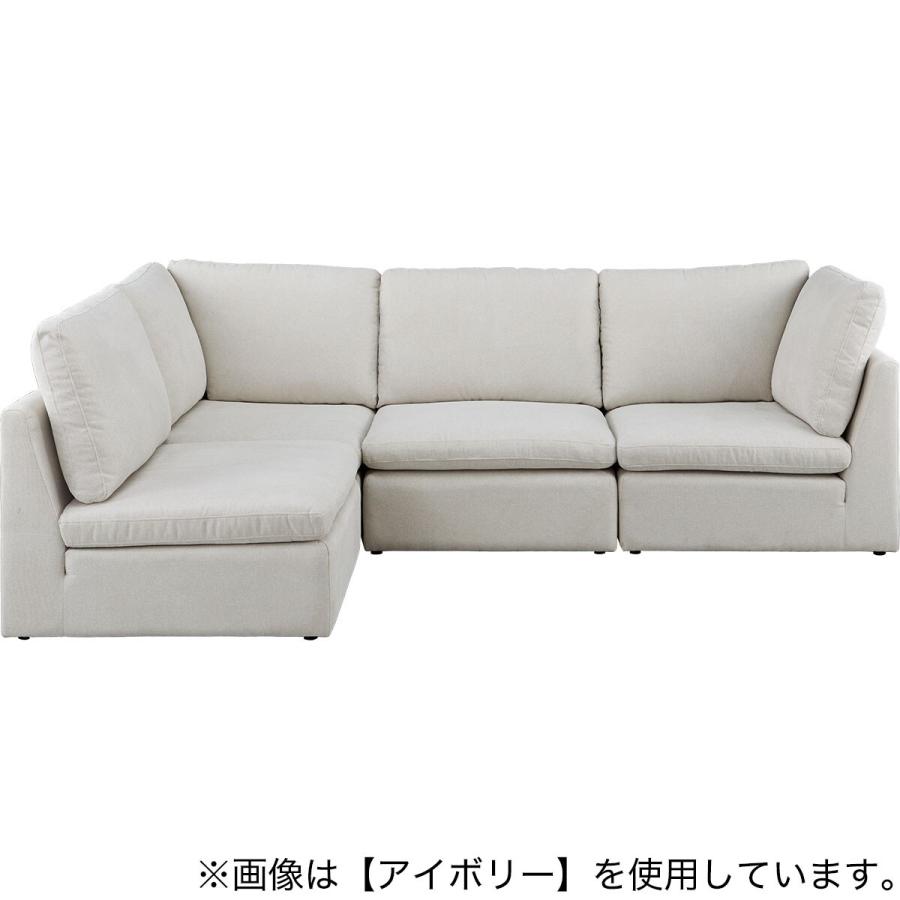 ニトリ（NITORI） コーナーソファセット 布張りタイプ (SD11 LGY