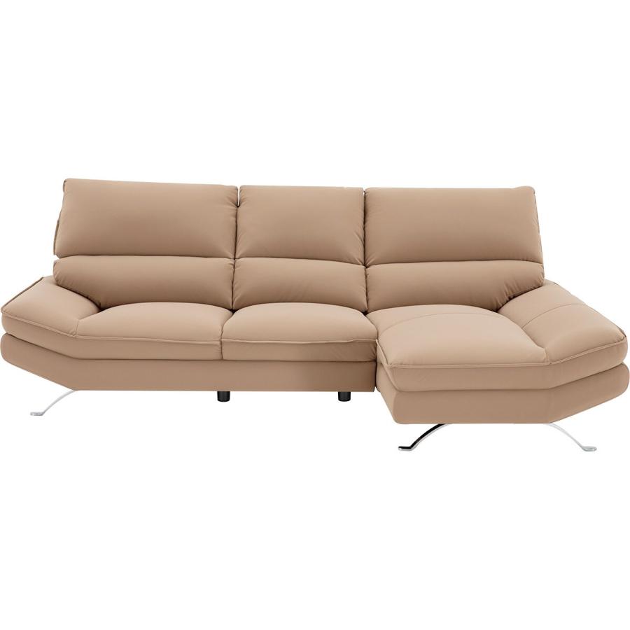 ニトリ（NITORI） 傷・汚れに強い合成皮革カウチソファ(FR03 LC BE