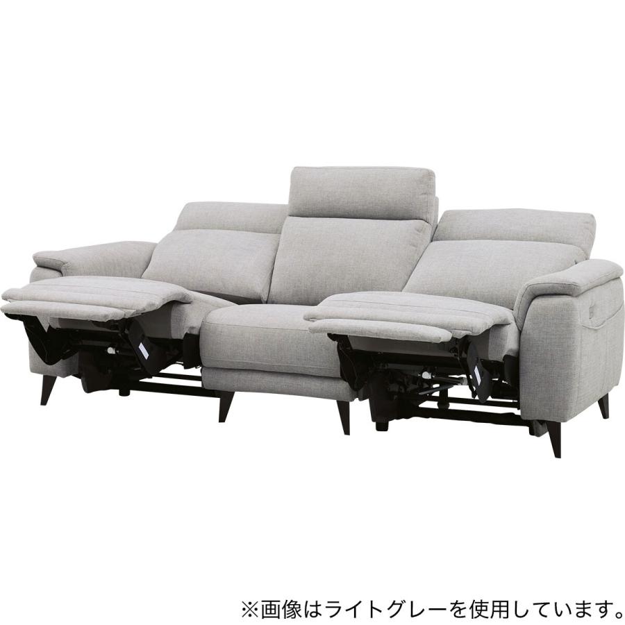 ニトリ（NITORI） 3人掛け 電動リクライニングソファ 布張りタイプ