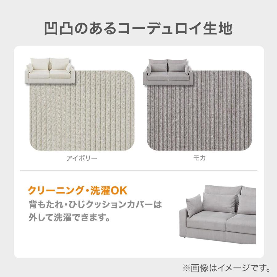 ニトリ（NITORI） 3人掛け収納付きソファ 布張りタイプ (SS01