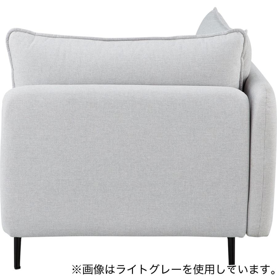 広い座面のゆったり 1人掛けコーナーソファ 布張りタイプ (MS01 BE