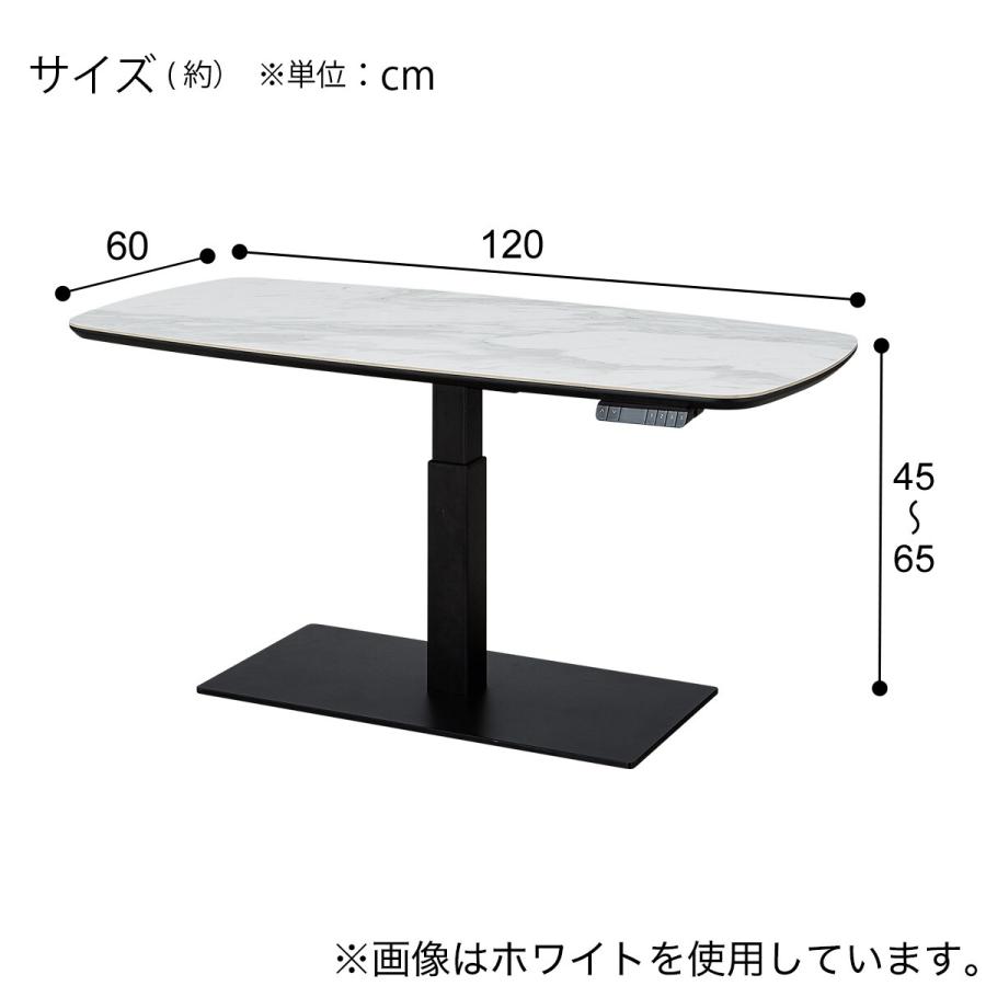 ニトリ（NITORI） 電動昇降テーブル楕円形(TT02-2 120 BK) : ニトリ