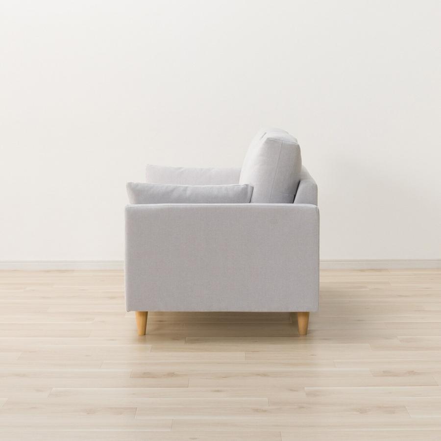 ニトリ 2人掛け布張りソファ(CS03 肘あり SD LGY/LBR) : ニトリ