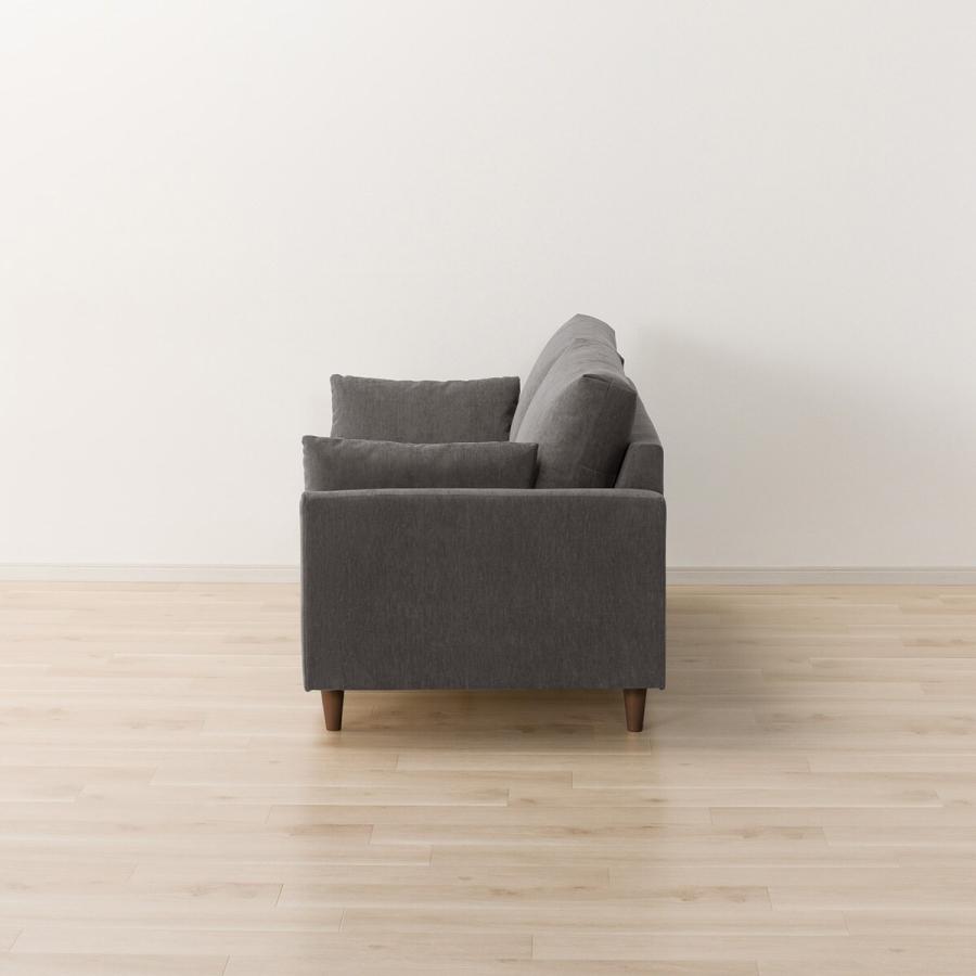 ニトリ（NITORI） キズ・汚れに強い 3人掛け布張りソファ(CS03 肘あり