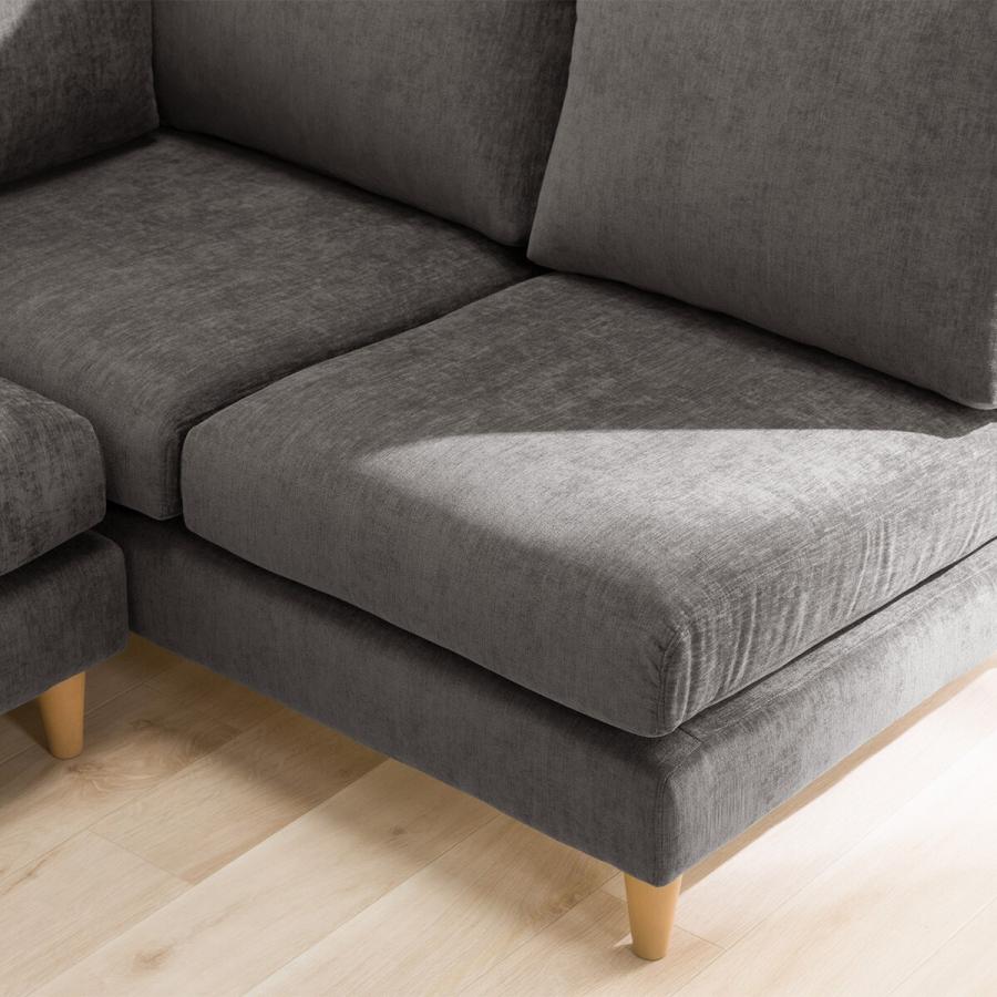 ニトリ（NITORI） 布張り左コーナーソファ(CS03 SD DGY/LBR) ニトリ