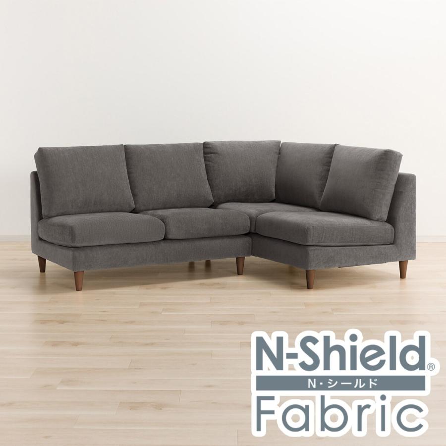 ニトリ（NITORI） キズ・汚れに強い 布張り左コーナーソファ(CS03 N