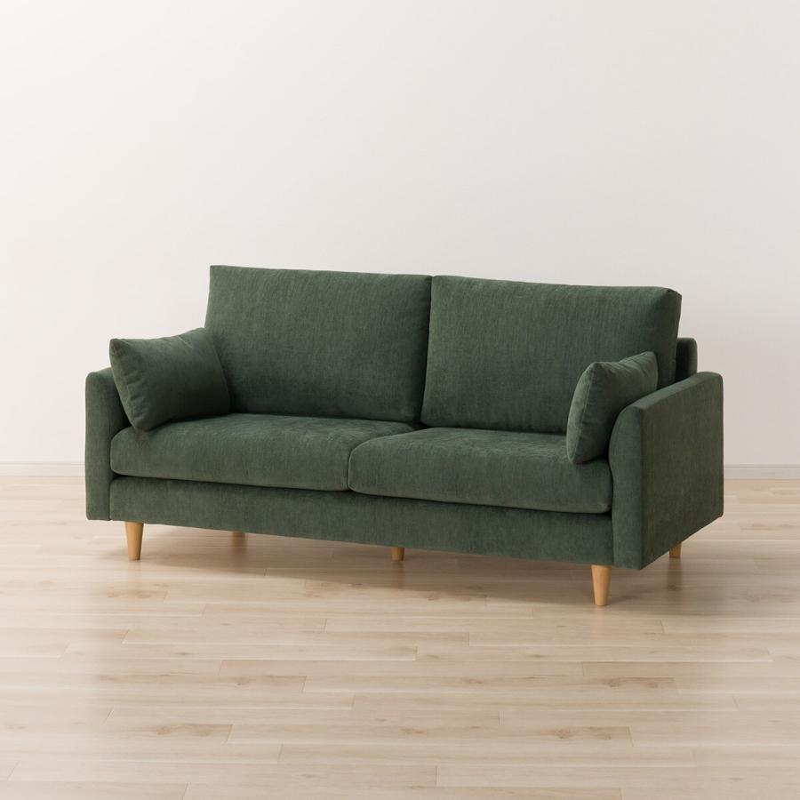 ニトリ（NITORI） 3人掛け布張りソファ(CS03 肘あり SD GR/LBR) ニトリ