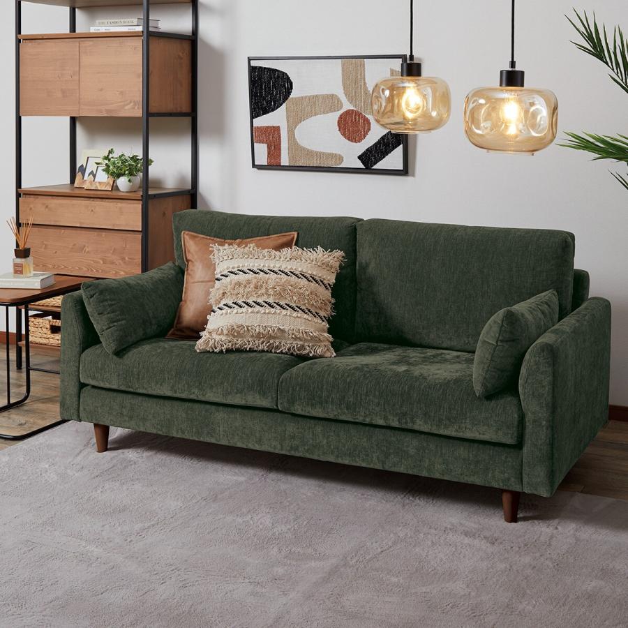 直接引き取り限定✩ニトリ✩美品3人掛け布張りソファ ニトリ ソファー 三人掛け 布張り