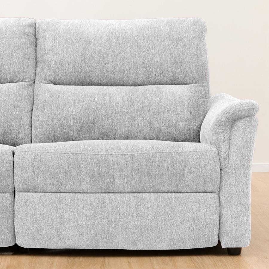 ニトリ 3人掛け電動布張りリクライニングソファ(KK6133 LGY