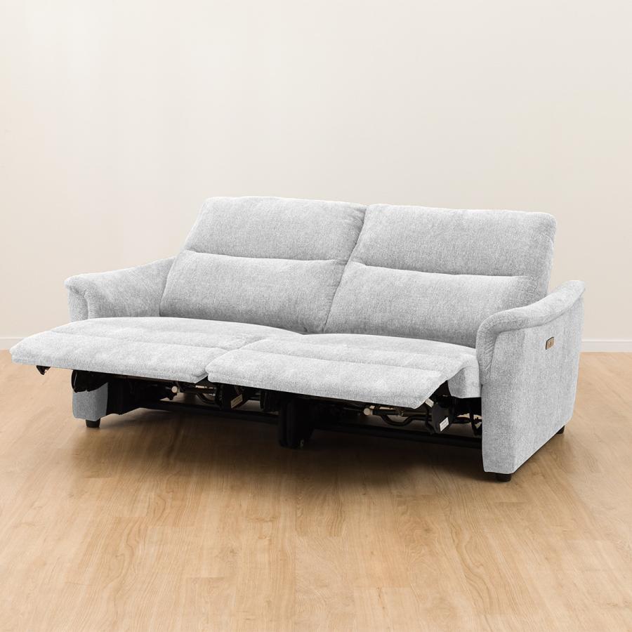 ニトリ　電動布張りリクライニングソファ(KK6133) 3人掛け　グレー 3人掛け電動布張りリクライニングソファ(KK6133 DGY) | ニトリ