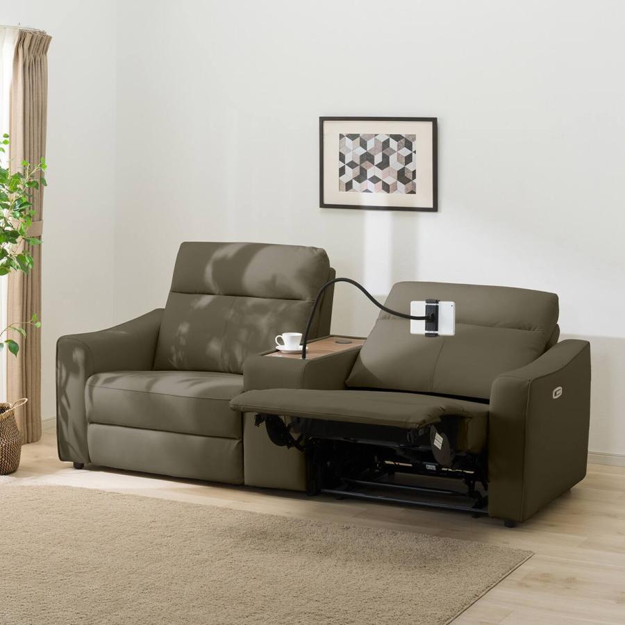 ニトリ（NITORI） 2人掛けワイド電動リクライニングソファ＋ユニット