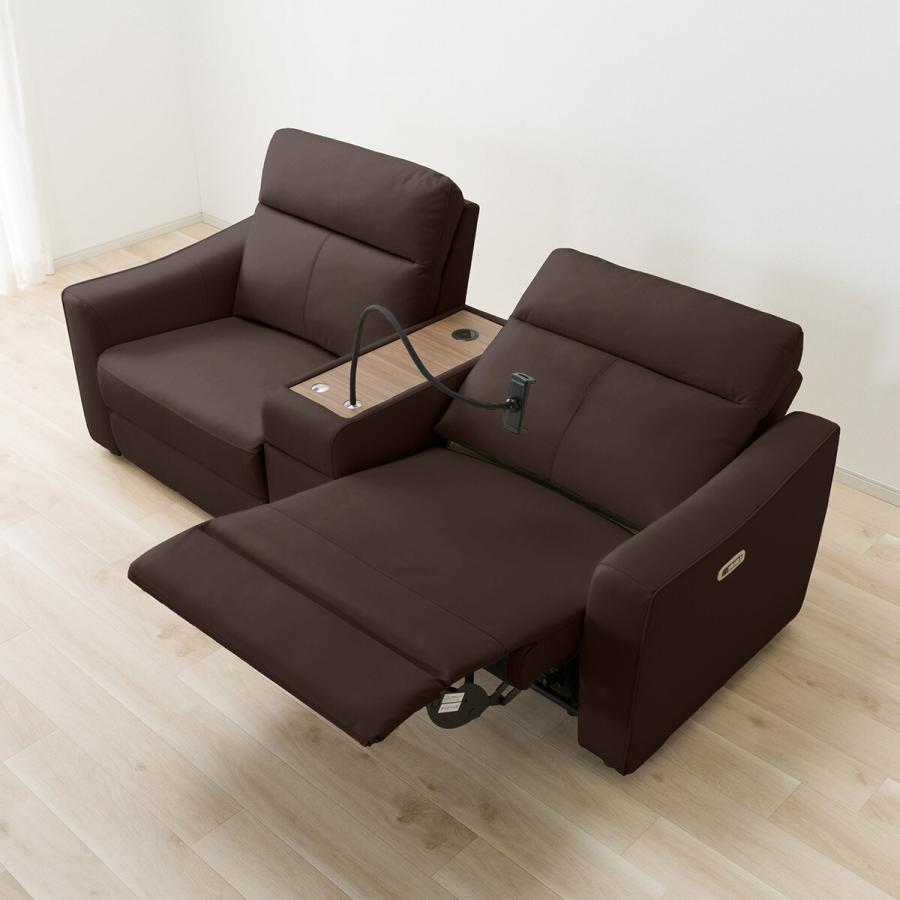 ニトリ（NITORI） 2人掛けワイド電動リクライニングソファ＋ユニット