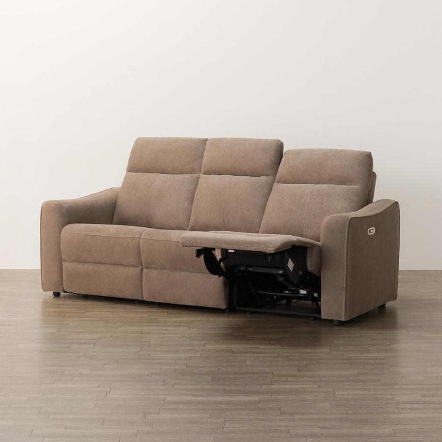 ニトリ（NITORI） 3人掛け布張り電動リクライニングソファ(UM04