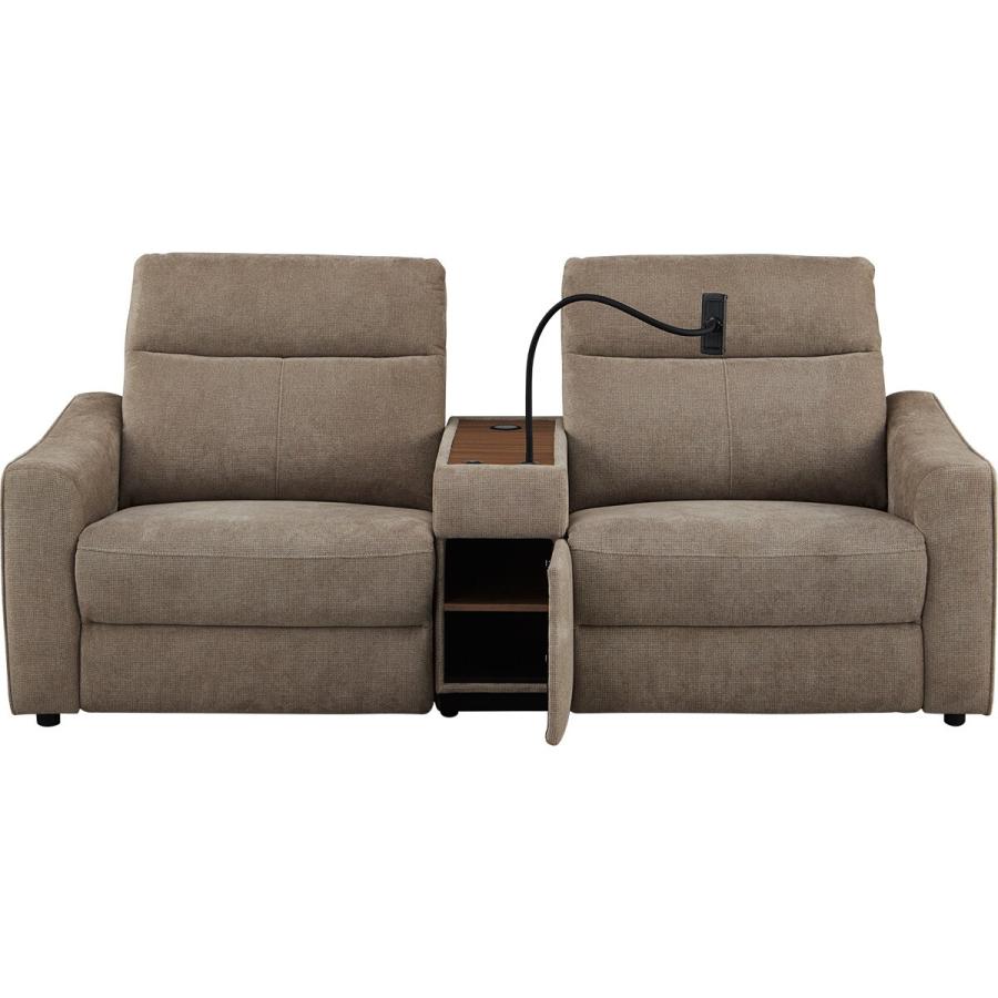 ニトリ　2人掛けワイド電動リクライニングソファ 2人掛けワイド電動リクライニングソファ(UM01 DGY BOX付き 2