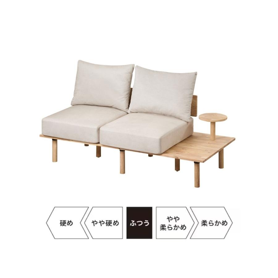 ニトリ 【NATURAL SIGNATURE】天然木2Pソファ (コーヒーテーブル付き