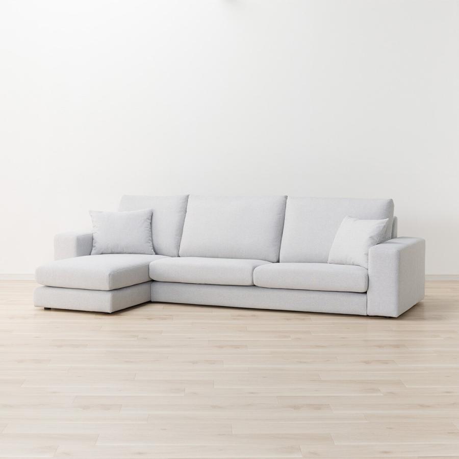 ニトリ 傷・汚れに強いファブリック 3人掛け＋カウチソファ