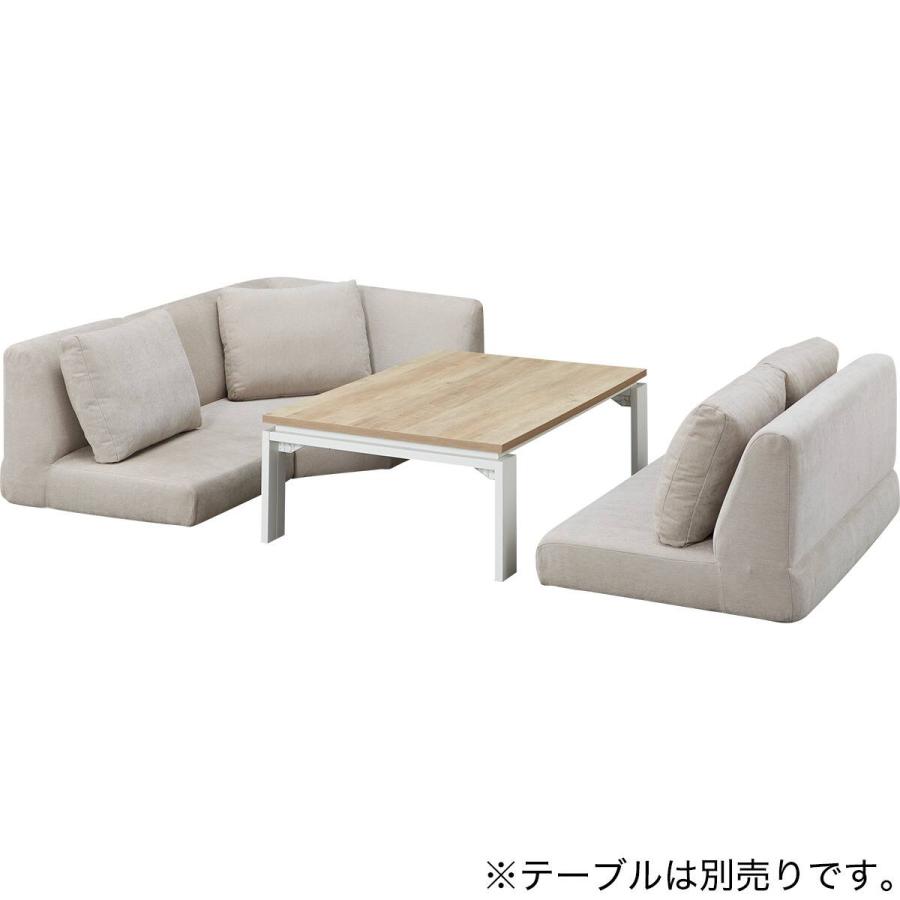 ニトリ（NITORI） ローソファ3点セット 布張りタイプ (XL14 BE
