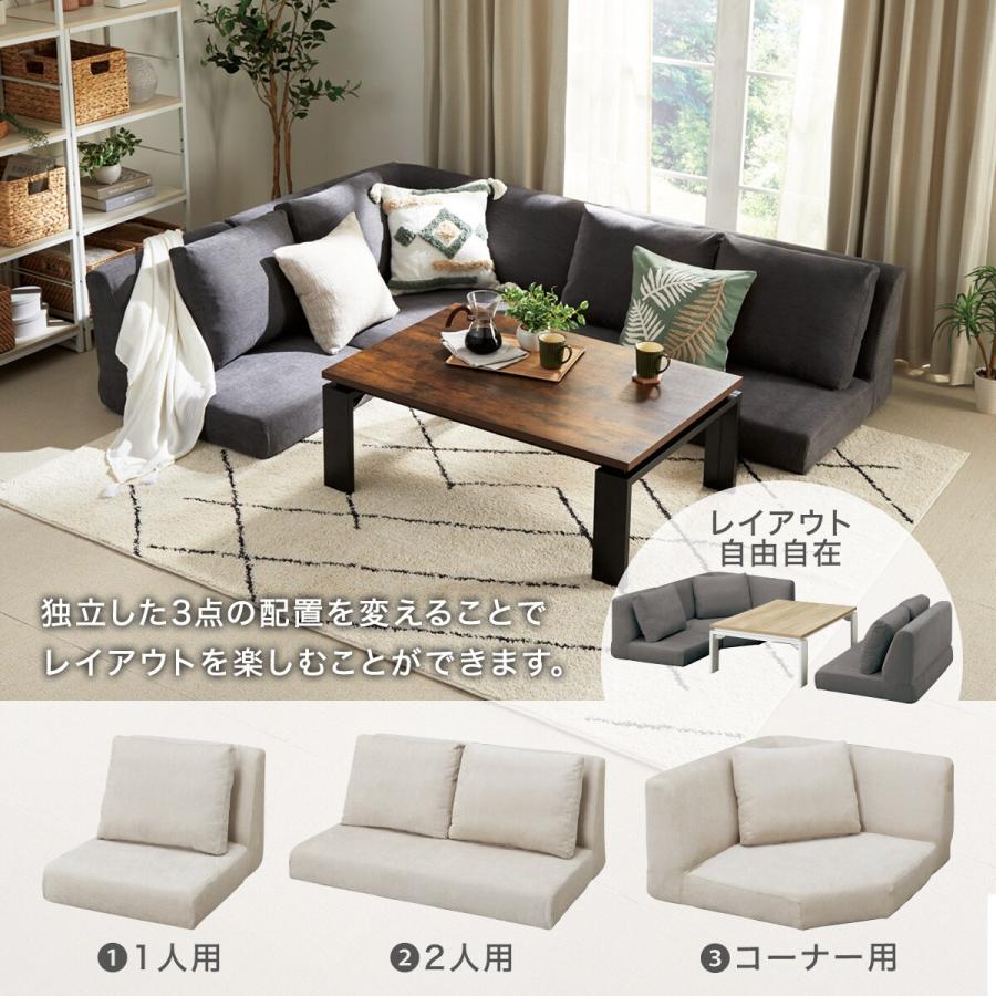 ニトリ（NITORI） 布張りローソファ3点セット(XL14 BE) : ニトリ Yahoo