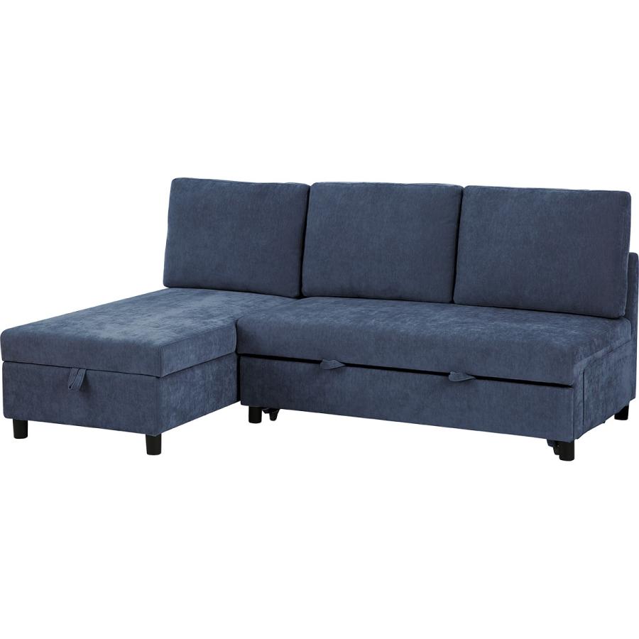 NITORI ニトリ 3人掛け カウチソファ ソファベッド ノアーク ニトリ（NITORI） 収納付きカウチソファベッド(ノアーク3 右カウチ NV