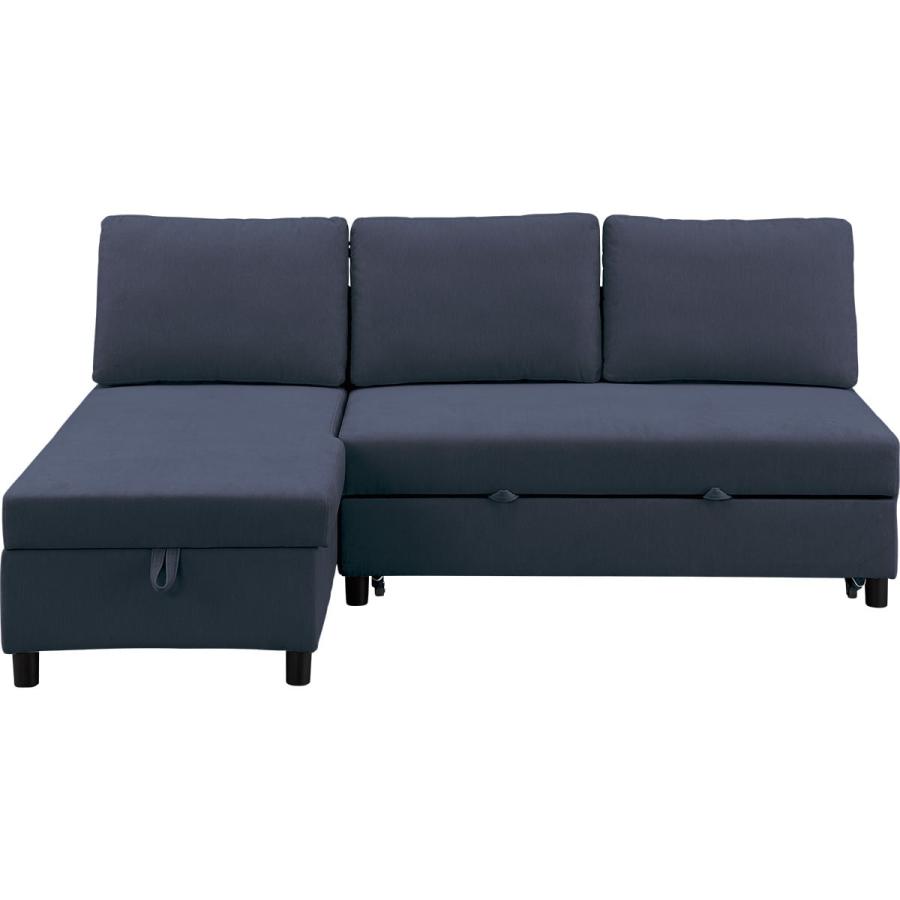 【送料のみ】カウチソファベッド　ニトリ 収納付きカウチソファベッド 布張りタイプ (ノアーク2 撥水加工 MO