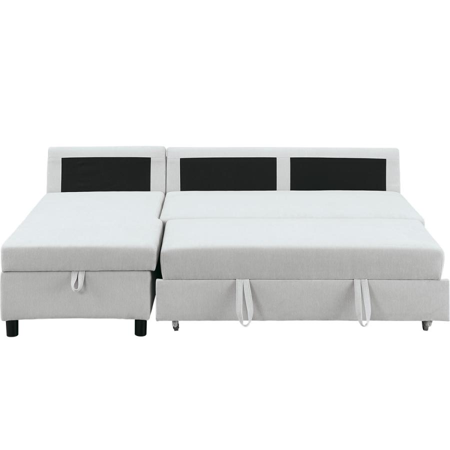 ニトリ（NITORI） 収納付きカウチソファベッド(ノアーク3 右カウチ 撥