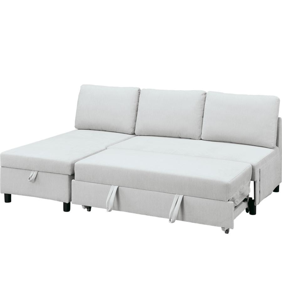 ニトリ（NITORI） 収納付きカウチソファベッド(ノアーク3 右カウチ 撥