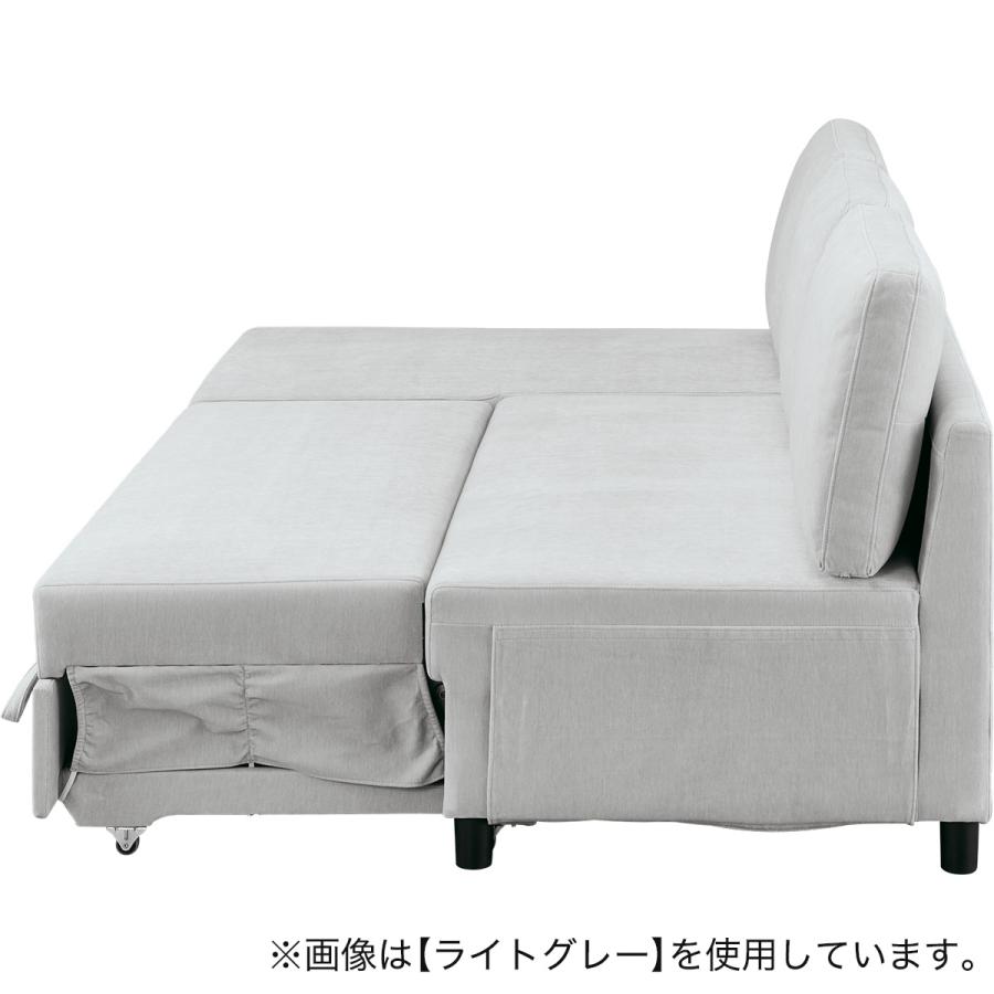 ニトリ（NITORI） 収納付きカウチソファベッド(ノアーク3 右カウチ 撥
