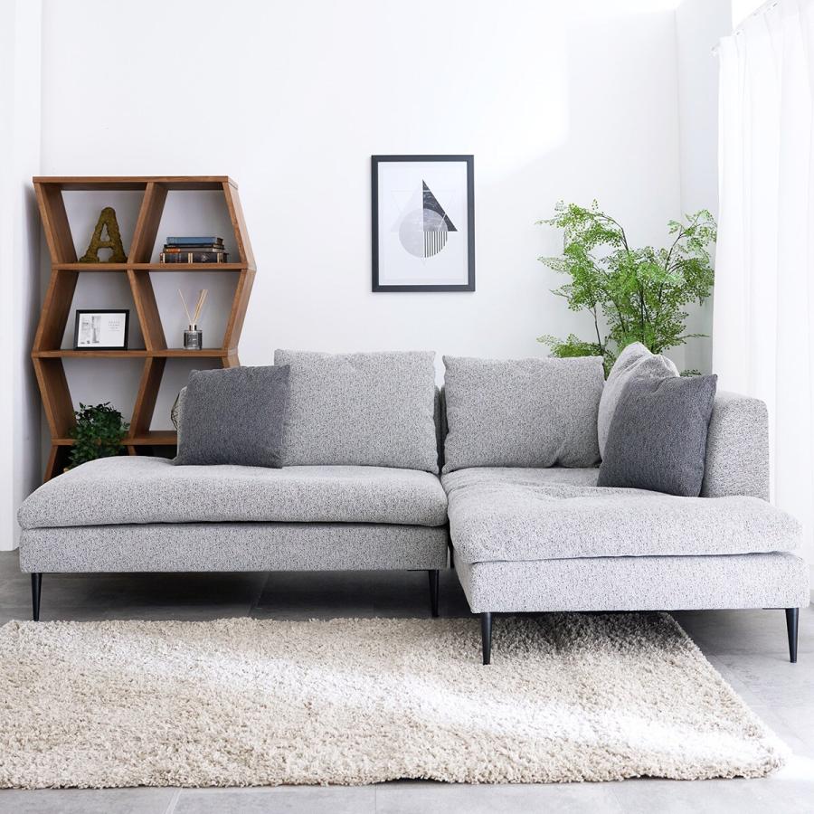 ニトリ（NITORI） カウチソファ左カウチ (FM ライトグレー) : ニトリ