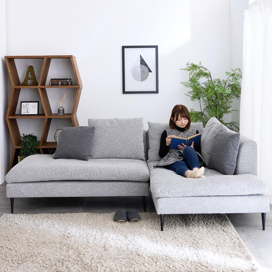 ニトリ（NITORI） カウチソファ左カウチ (FM ライトグレー) ニトリ期間
