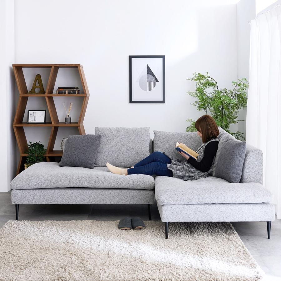 ニトリ（NITORI） カウチソファ左カウチ (FM ライトグレー) ニトリ期間