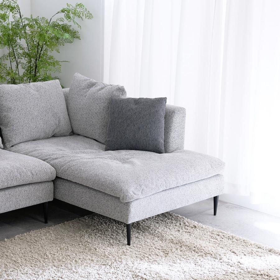 ニトリ（NITORI） カウチソファ左カウチ (FM ライトグレー) : ニトリ