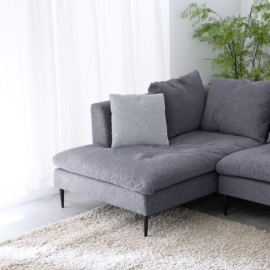 ニトリ（NITORI） カウチソファ右カウチ (FM ダークグレー) : ニトリ