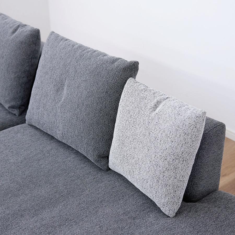 ニトリ（NITORI） カウチソファ右カウチ (FM ダークグレー) ニトリ期間