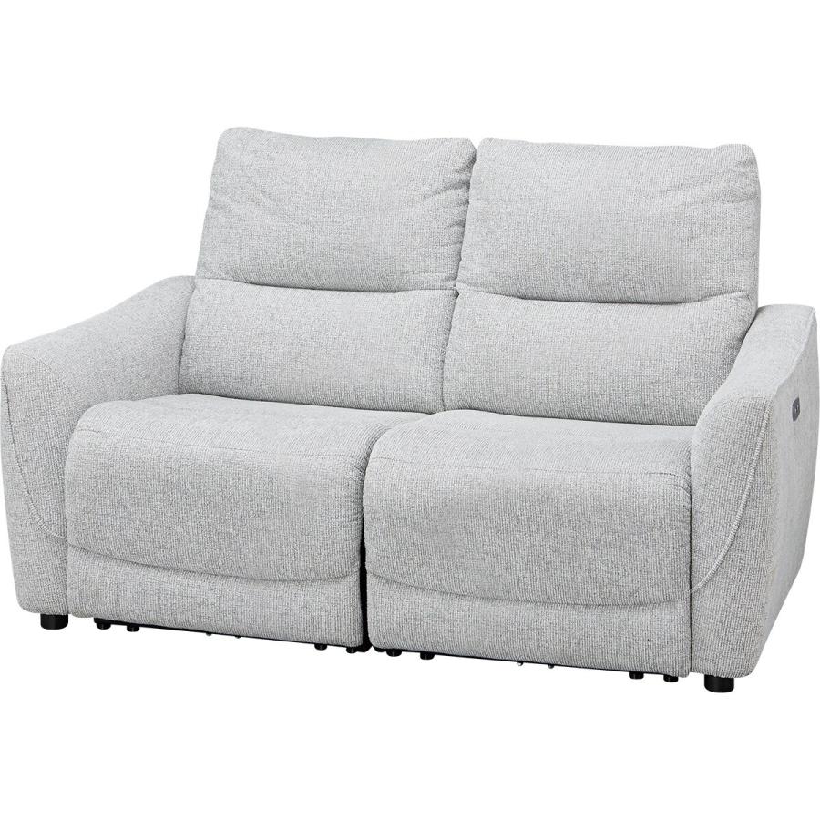 ニトリ（NITORI） 2人掛け布張り電動リクライニングソファ(HE02 LGY