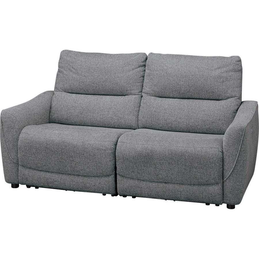 ニトリ（NITORI） 3人掛け布張り電動リクライニングソファ(HE02 DGY